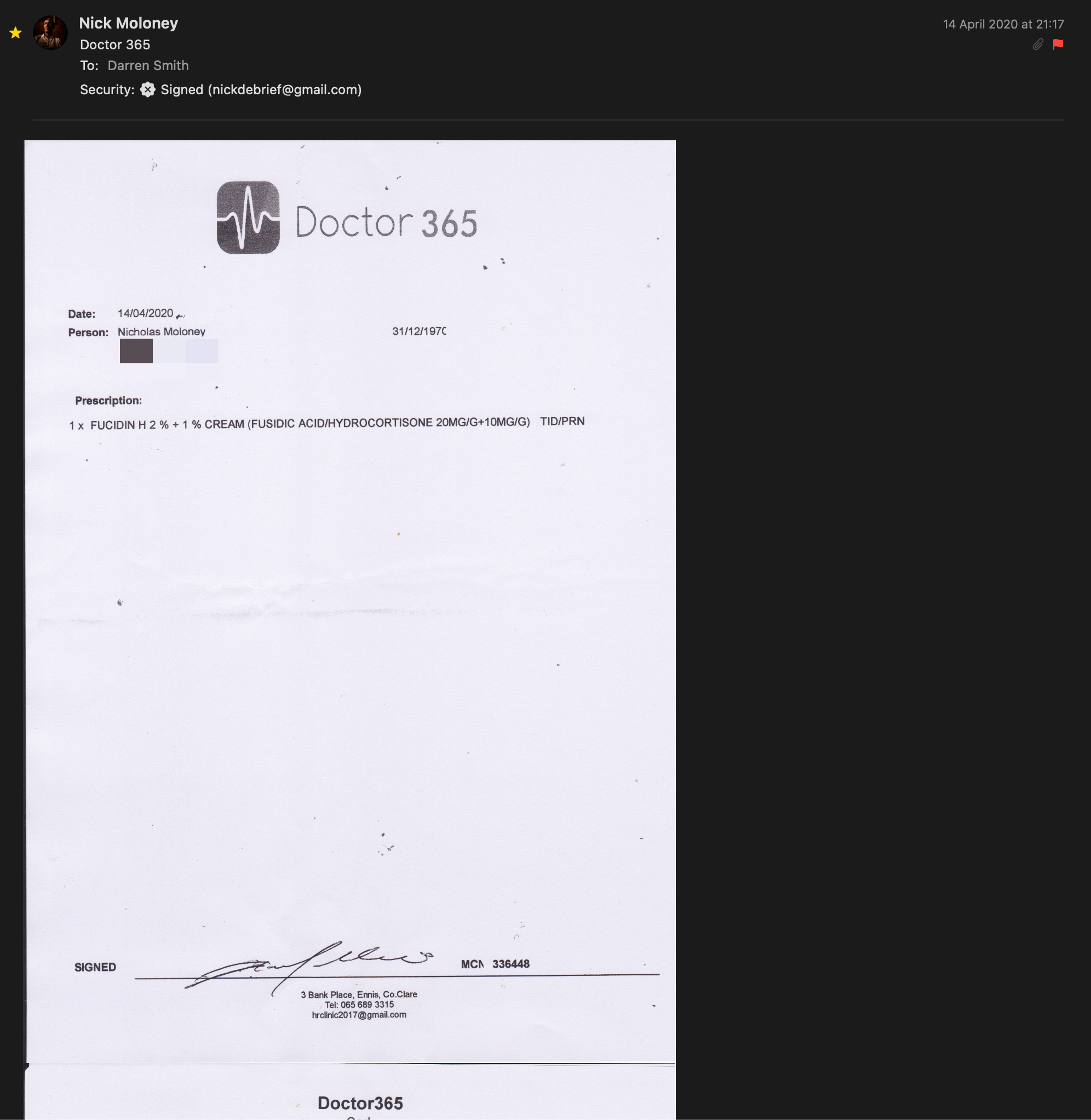 Preview of Doctor 365 – Prescription for Fucidin H Cream