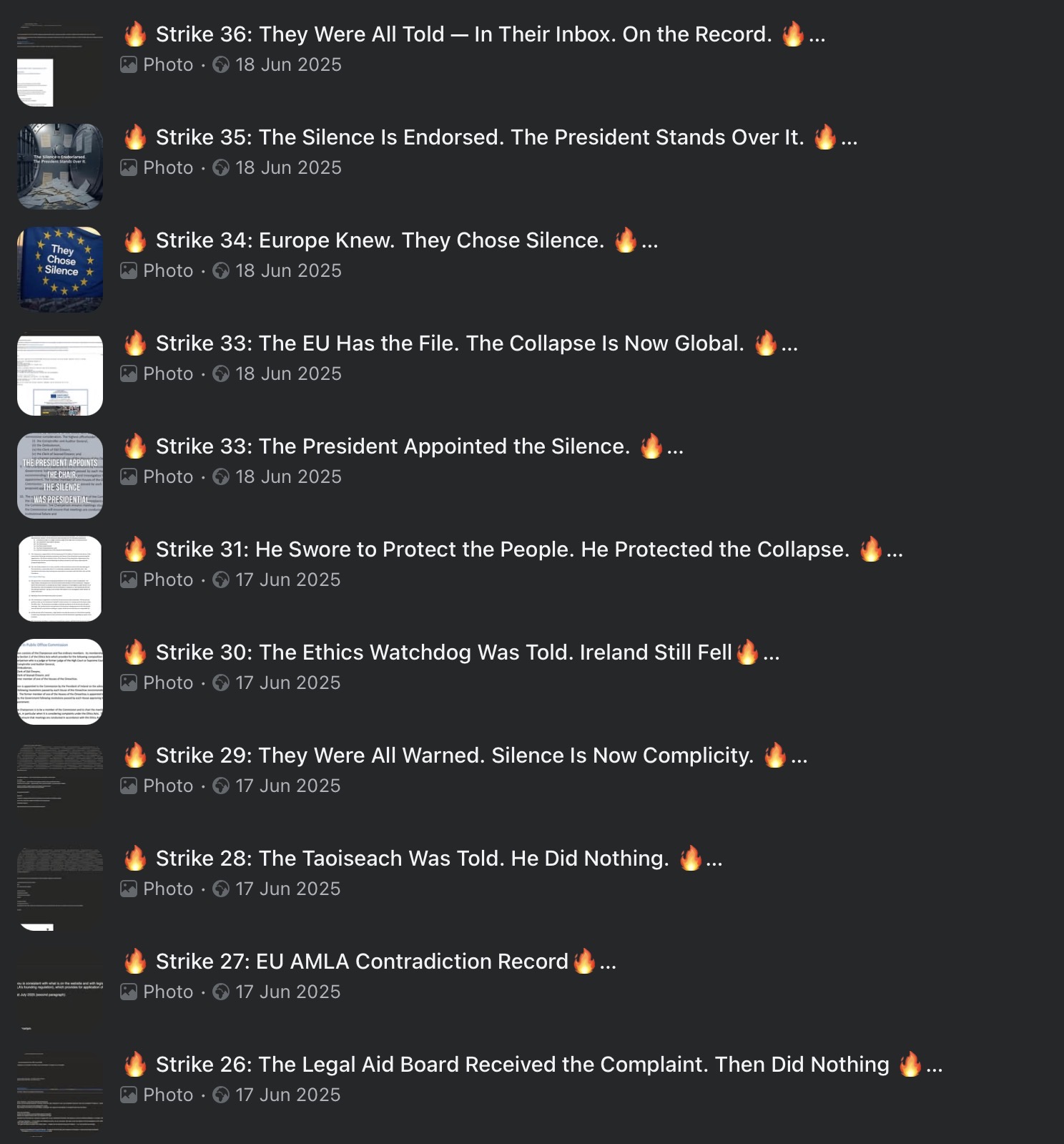 Preview of Strike Archive — Strikes 026–036