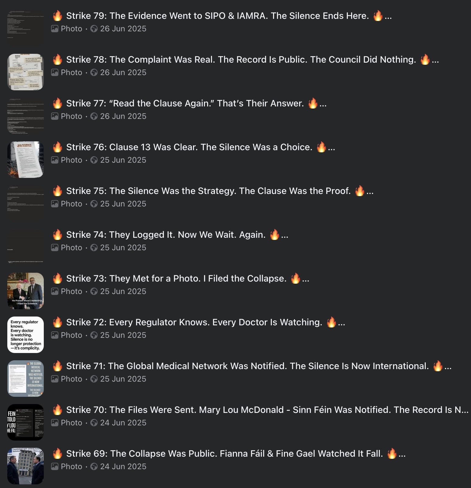Preview of Strike Archive — Strikes 069–079