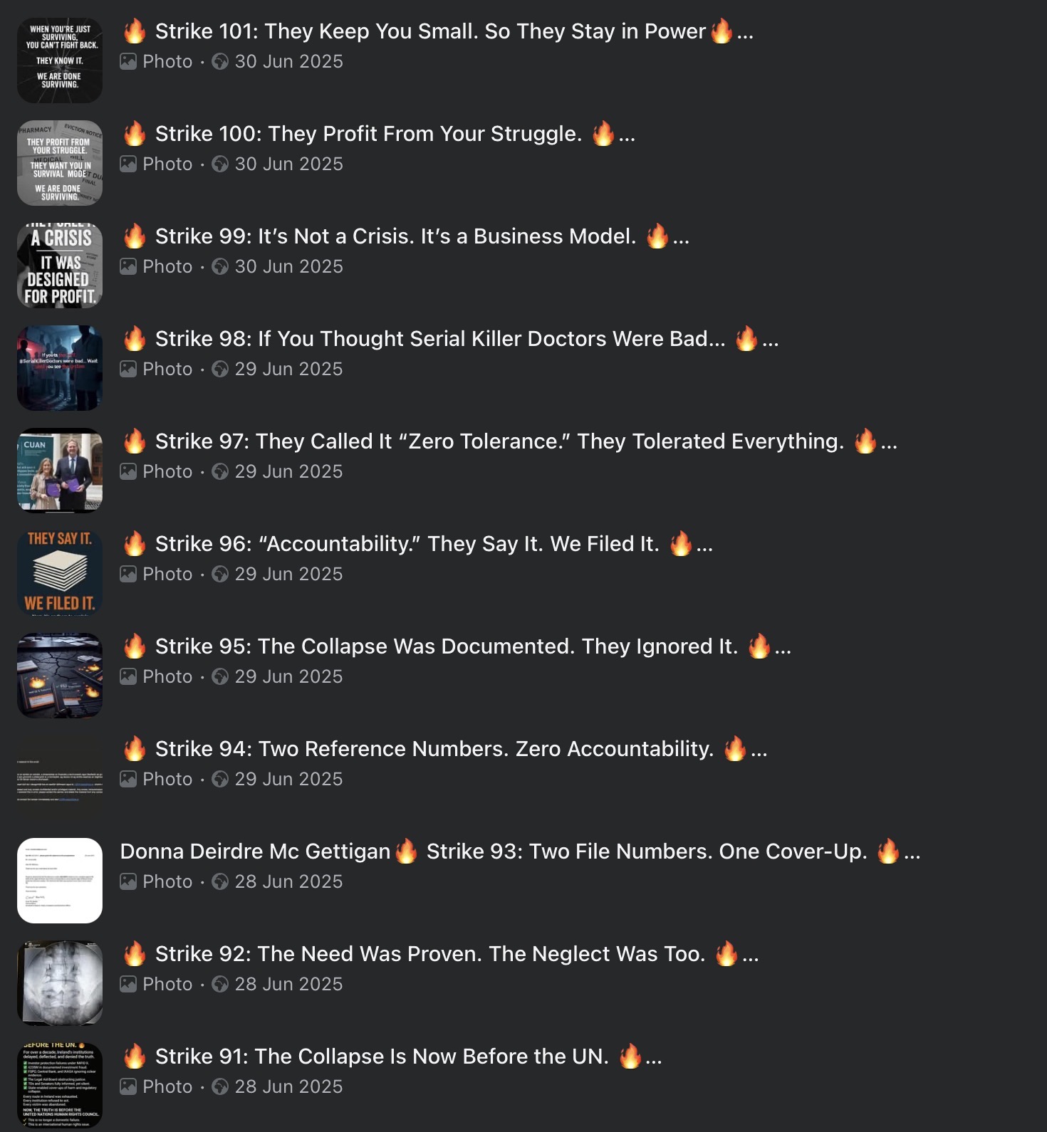 Preview of Strike Archive — Strikes 091–101