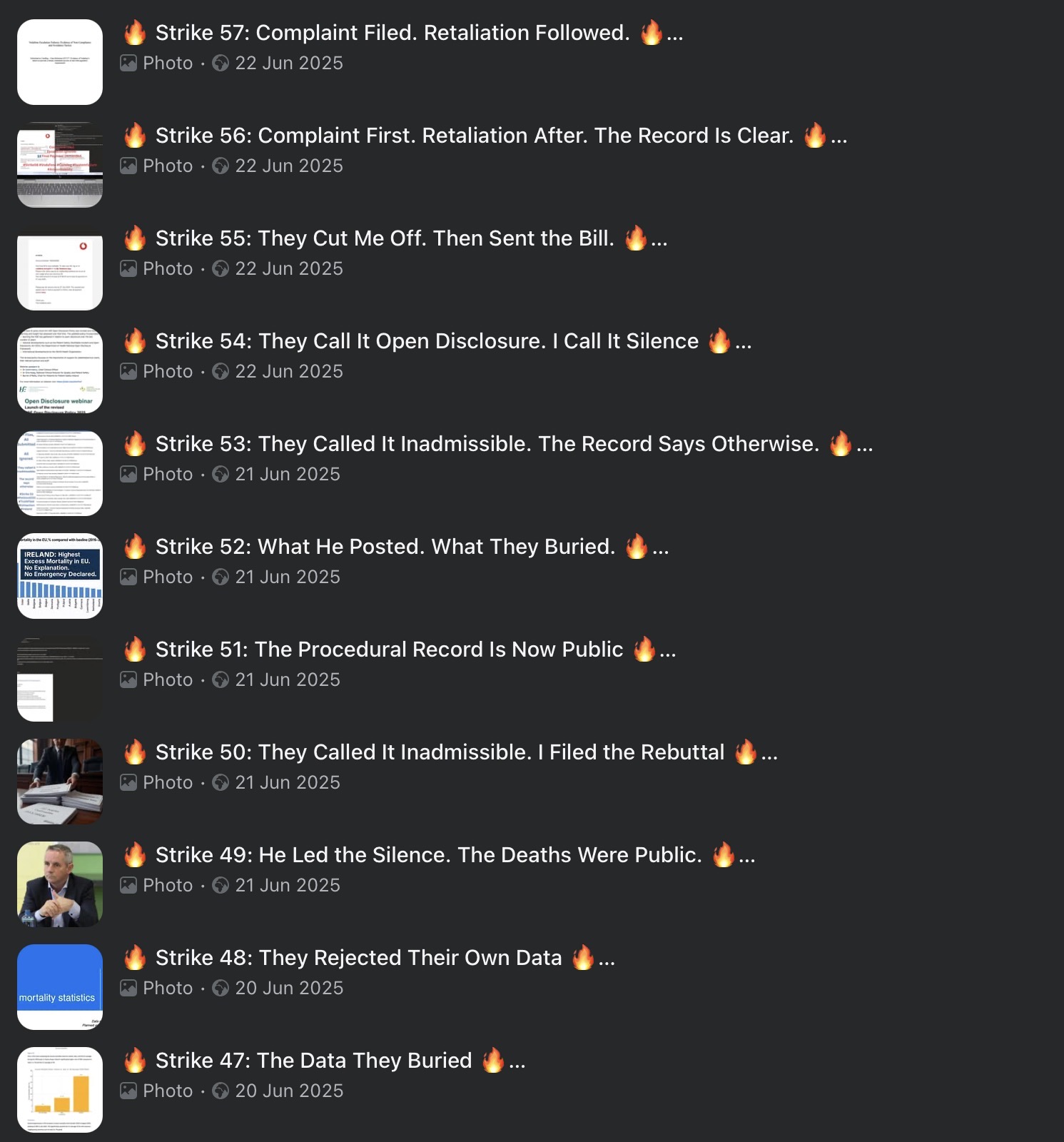 Preview of Strike Archive — Strikes 047–057